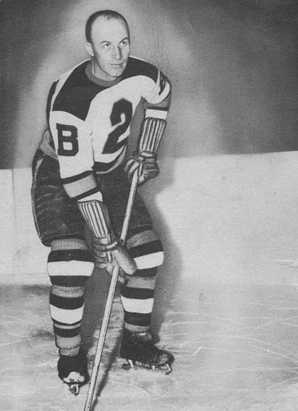 Eddie Shore as a member of the Boston Bruins.