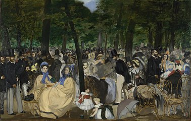 Manet: Music in the Tuileries, 1862