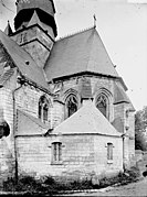 Le chevet de l'église au début du XXe siècle