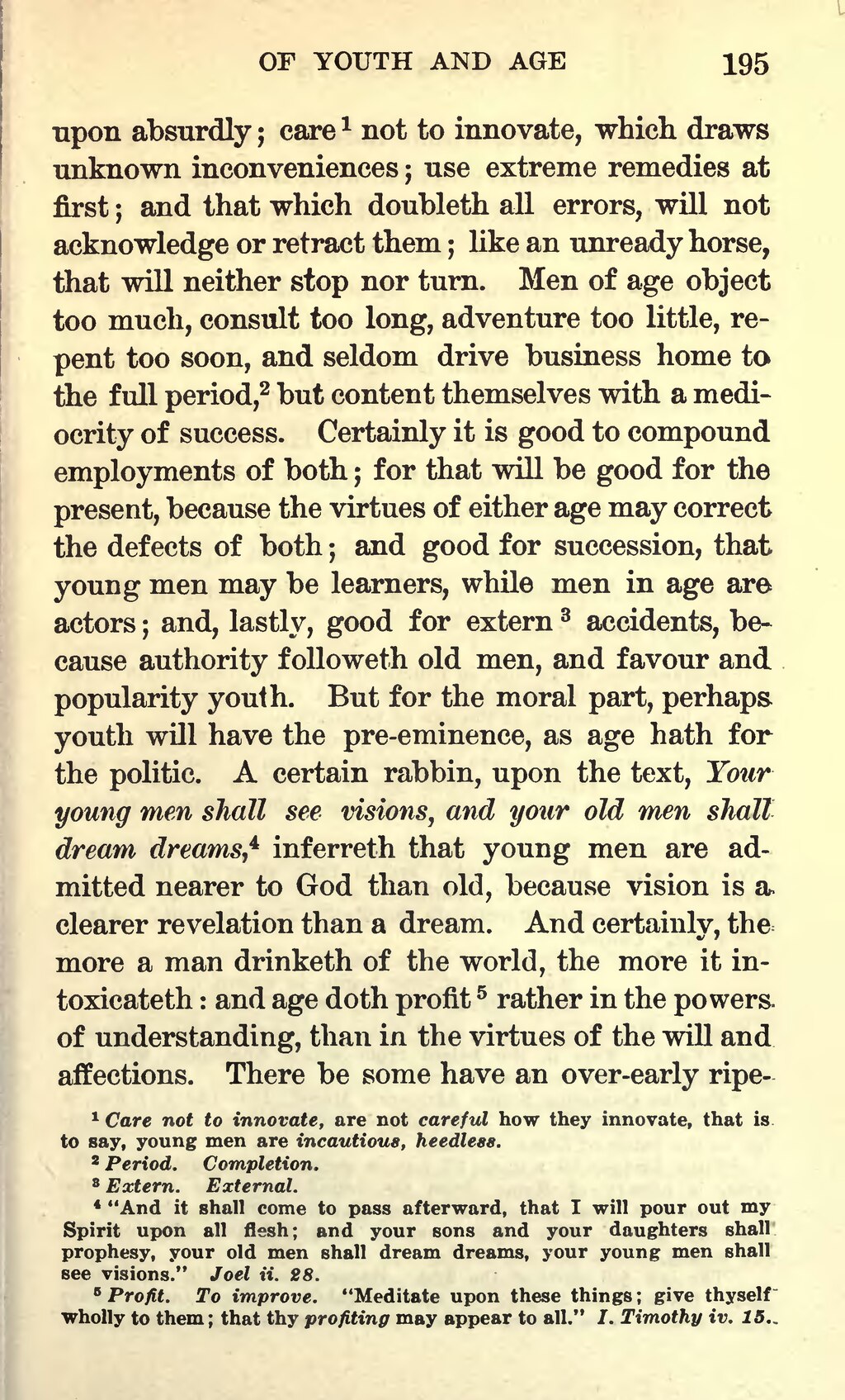 of youth and age by francis bacon