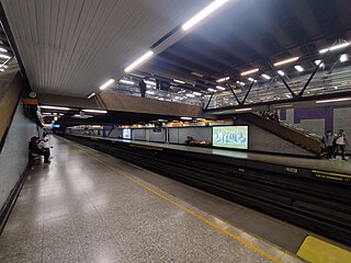 Lo Vial metro station Santiago metro station