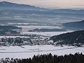 View towards the north (from Finkenstein castle) - winter