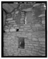 Feature 1, Room C, east interior wall windows looking northeast - Serpents Quarters Pueblo, Approximately 2 miles north of County Road G, Cortez, Montezuma County, CO HABS CO-204-14.tif