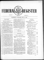 Thumbnail for File:Federal Register 1946-07-17- Vol 11 Iss 138 (IA sim federal-register-find 1946-07-17 11 138).pdf