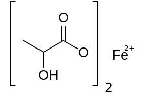 Ferrous lactate.svg