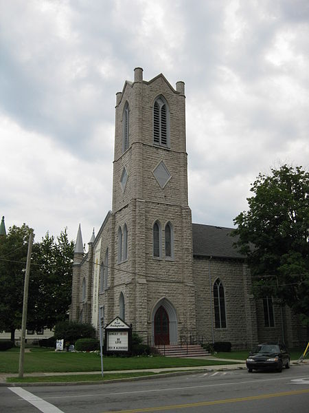 File:First Presbyterian Church Tower Batavia NY Aug 09.jpg