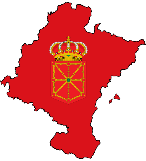 File:Flag map of Navarre (bordered).svg