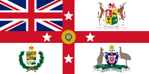 The British Empire flag flown at Dangarsleigh War Memorial (1921)