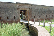 Fort James Jackson in Chatham county, Georgia, US is a National Landmark and on the National Register of Historic Places{{NRHP}70000200}}