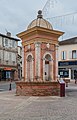 * Nomination Fountain at place de la Fontaine in Samatan, Gers, France. --Tournasol7 04:08, 17 July 2023 (UTC) * Promotion  Support Good quality. --Jakubhal 04:17, 17 July 2023 (UTC)