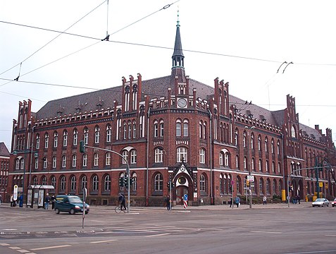 The neo-Gothic post office