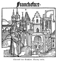 Southern part of the Altstadt in a woodcarving, 1492 Frankfurt Altstadt-1492.gif