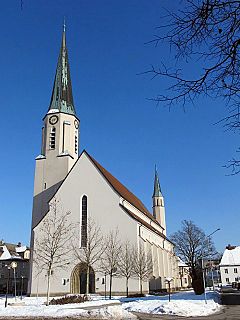 Freilassing Place in Bavaria, Germany