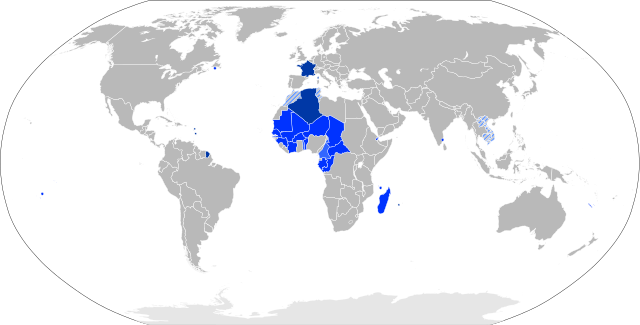      Ranska ja Ranskan merentakaiset departementit     Ranskan merentakaiset alueet     Yhdistyneiden kansakuntien huoltohallintoalueet