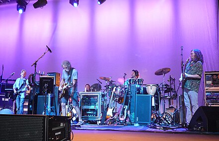 Furthur at the Fox Theatre in Oakland on September 18, 2009. Left to right: Phil Lesh, Bob Weir, Joe Russo, Jay Lane, John Kadlecik. Not pictured: Jeff Chimenti