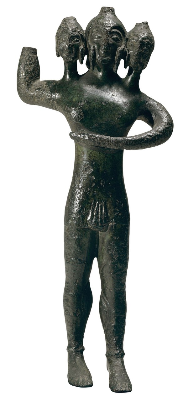 A statuette of Geryon at the Museum of Fine Arts of Lyon