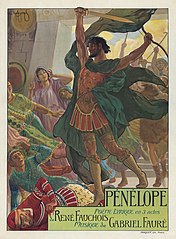 Image 94Pénélope poster, by Georges Rochegrosse (restored by Adam Cuerden) (from Wikipedia:Featured pictures/Culture, entertainment, and lifestyle/Theatre)