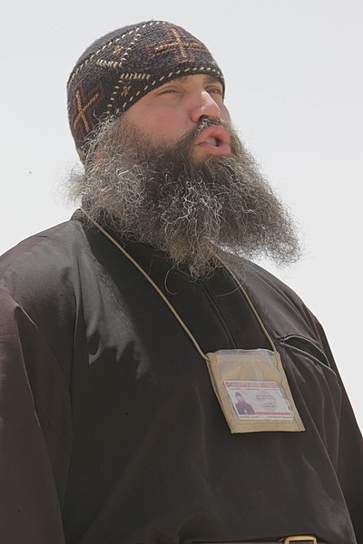 File:Georgian priest in Afghanistan.jpg