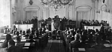 An inaugurating session of the Constituent Assembly of Georgia. Georgien Parlament Unabhangigkeit.jpg