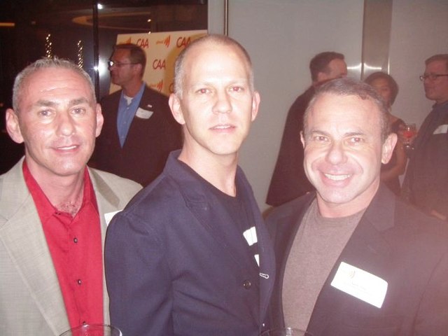 (l-r) Governor appointee Don Norte, Murphy, and Norte's husband, gay activist Kevin Norte, at Spring Time GLAAD 2010's charitable event in Century Cit