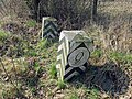 Saxon-Prussian boundary stone: Pilar pair No. 9