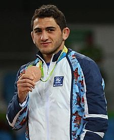 Hacı Əliyev Rion olympialaisissa 2016.