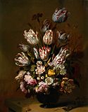 Натюрморт с цветами. 1639. Дерево, масло. Рейксмюсеум, Амстердам