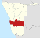 Lage in Namibia