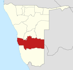 Karte Hardap in Namibia