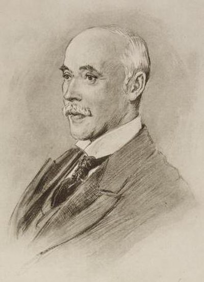 Engraved portrait of Brand drawn by Percy F. Spence