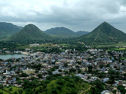 The text describes Pushkar, as the place for Pilgrimage
