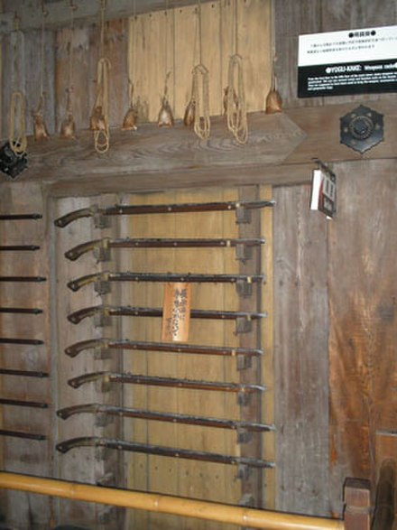Himeji Castle gun racks