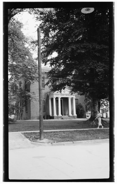 File:Historic American Buildings Survey, Archie A. Biggs, Photographer June 29, 1937 VIEW OF FRONT FROM STREET. - Eagle Lodge, 142 West King Street, Hillsborough, Orange County, NC HABS NC,68-HILBO,6-1.tif