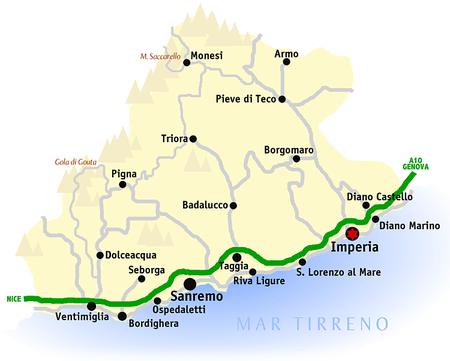 Imperia mappa