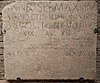 Inscription of Annea Spuria, CIL XI, 6180 = EDR 016341.jpg, from Suasa, now in San Lorenzo in Campo