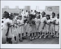 School integration, Barnard School, Washington, D.C., 1955 Integration.jpg