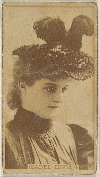 File:Isabel Irving, from the Actors and Actresses series (N45, Type 8) for Virginia Brights Cigarettes MET DP831685.jpg