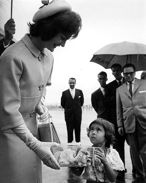 US First Lady Jacqueline Kennedy arrives in Venezuela, 1961