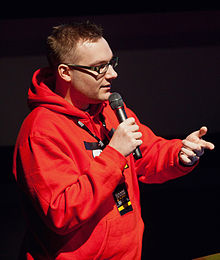 Senior game designer of Angry Birds Jaakko Iisalo at Game Design Expo 2011 Jaakko Iisalo of Rovio Mobile at Game Design Expo 2011.jpg