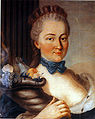 Portrait de la princesse Marie Pavlovna Narychkina (1728-1793), née Balk-Polev, épouse (1746) du prince Serge Narychkine (1710-1775), figurant l'Europe