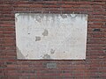 Foundation stone of Jerusalemkirche, a United Church in Lindenstraße, Berlin-Kreuzberg.