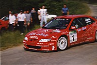 Jesus Puras em um Citroën Xsara Kit Car, 1998