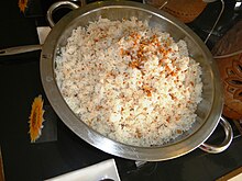 Filipino sinangag, also commonly known as "garlic fried rice" JfBuffetsinthe9025PhilippinesBaliuagfvf 01.JPG