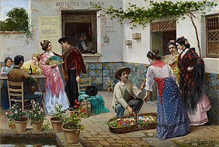 Andalusier beim Verkaufen