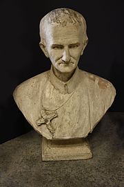 Buste van Peerke Donders door Jules Vits in het Gemeentelijk Museum Melle