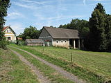 Čeština: Stodola v Křivé Vsi. Okres Praha-východ, Česká republika. English: Barn in Křivá Ves village, Prague-East District, Czech Republic.