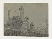 高い塔と城(c.1622-c.1625)