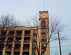 The Keuffel and Esser Manufacturing Complex was converted into residential apartments in 1975. Keuffel and Esser Manufacturing Complex.jpg