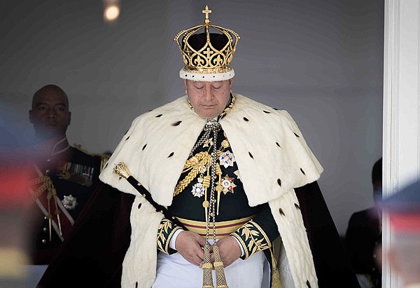 King Tupou VI after his coronation ceremony in Nukuʻalofa on 4 July 2015