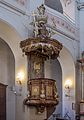 * Nomination Pulpit in the church St.Jakobus in Bad Kissingen --Ermell 06:47, 30 April 2017 (UTC) * Promotion Good quality. --DXR 07:25, 30 April 2017 (UTC)